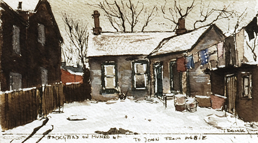 Albert FRANCK Backyard on Munro Street 